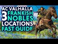 ALL 3 Frankish Nobles Locations - Assassin&#39;s Creed Valhalla Siege of Paris (AC Valhalla DLC)