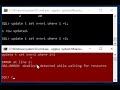 Deadlock transaction in a database with one table - Oracle