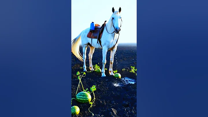 Grandma Plants Watermelons, Horse Saves Their Life 😭 #ai #save #watermelon ||