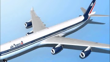 Falcon3D A340-600 Air Transat 3D model from CGTrader.com