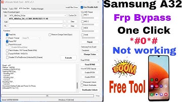 Samsung A32 (A325F) ANDROID 13 Frp Unlock ViaTest Point By UMT MTK TOOL Just 1 Click 2023!