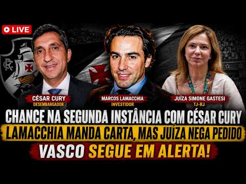 NOVELA CONTINUA! VASCO TEM PEDIDO NEGADO PELA PRIMEIRA INSTÂNCIA. AGORA TÁ NA MÃO DO DESEMBARGADOR