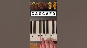 Thumbnail of Can You Feel The Love Tonight Piano Tutorial | #pianotutorial #piano #lionking 🦁👑