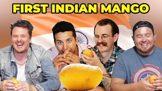 Foreigners Try Indian MANGO for The First Time | EATING In INDIAN STYLE