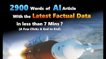 AI Writer - Unlock the Secret to writing a 2900-Word Article with Factual Data in Just 7 Minutes!