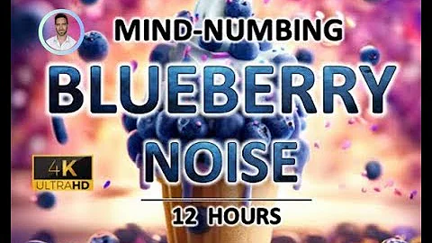 Mind-numbing Blueberry Noise | 12 Hours | BLACK SCREEN | Study, Sleep, Tinnitus Relief and Focus