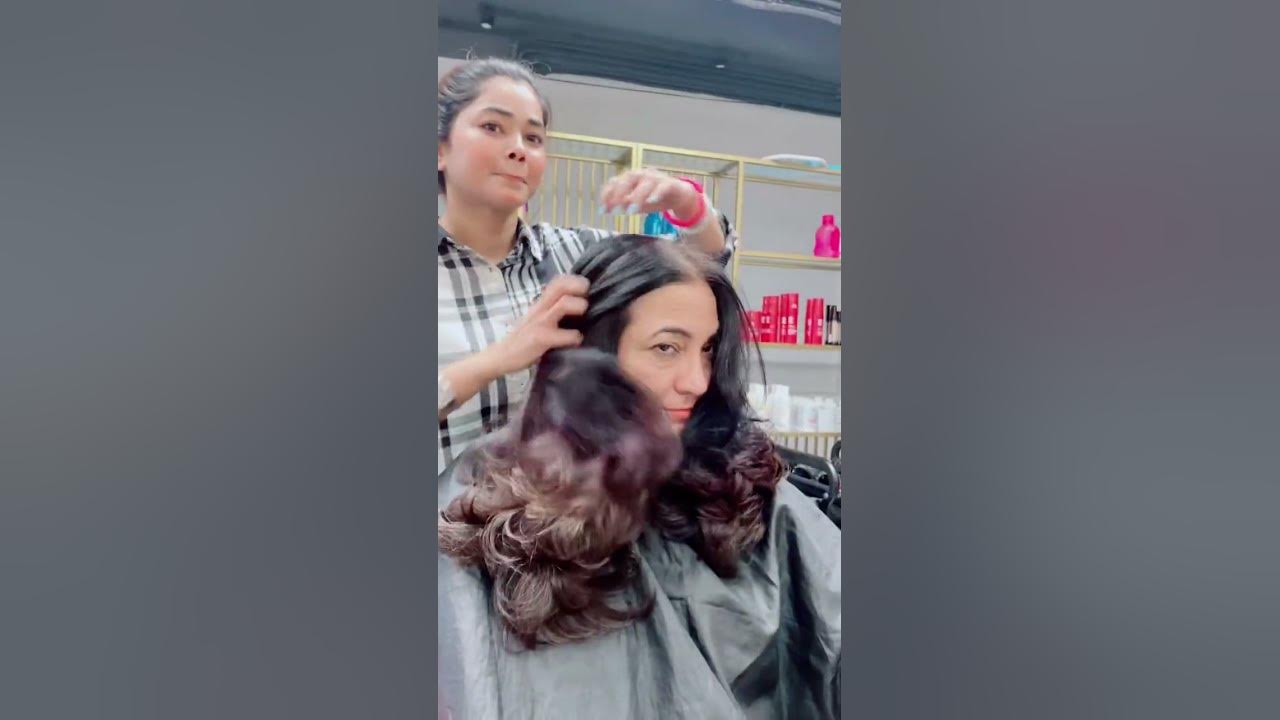 Munazah signature haircut 💇‍♀️ Pengs Salon Pakistan 🇵🇰 Karachi #hair #