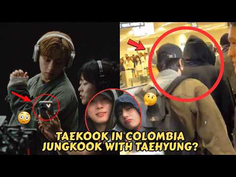 💜TAEKOOK TOGETHER IN COLOMBIA? JUNGKOOK SEEN WITH TAEHYUNG — WAITING FAITHFULLY FOR HIM! 😭