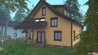 Second Life Premium Log Homes