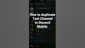 How to duplicate Text Channel in Discord Mobile #roduz #discord #how #howto #duplicate #channel