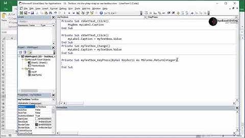 Bài 15  Chỉ cho phép nhập số vào textbox | VBA for Excel Nâng cao | Học lập trình - YouBo