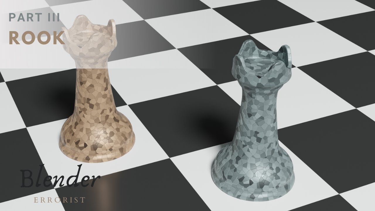 Blender Beginner's Tutorial - Make a Chess Rook 