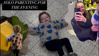 Solo parenting for the evening