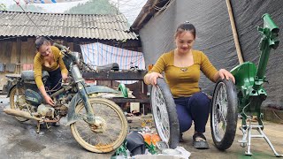 : Genius girl repairs and restores HONDA supper cup 50cc motorbikes to help a farmer