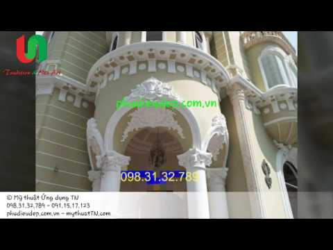 Video Phù điêu trang trí mặt tiền nhà - Đắp phù điêu hoa văn... - youtube