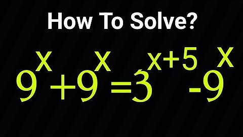 A cool and Nice Exponential Problem | what is the value of x? @ShittuMathematicsClass01