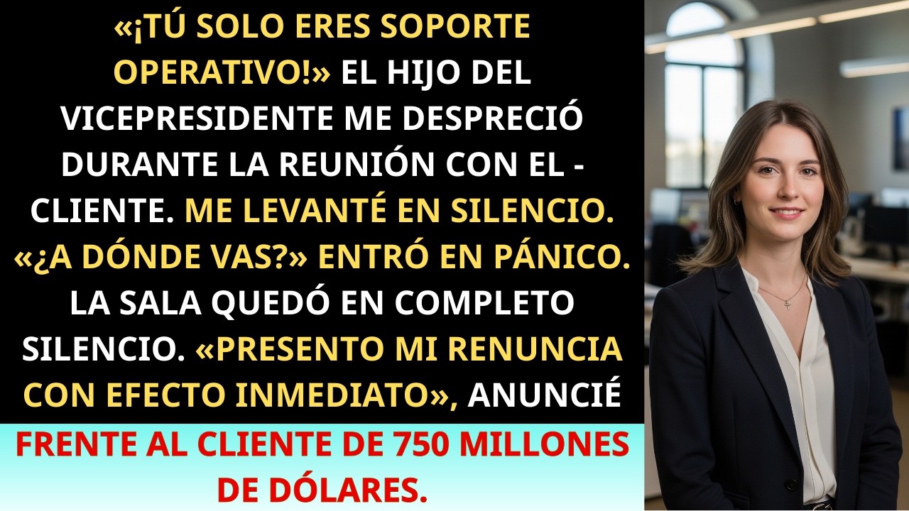 El Veterano Que Usó La Renuncia Como Arma — Cómo Destruí La Carrera Del VP Arrogante