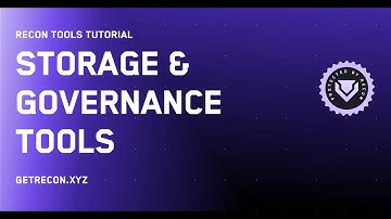 Storage & Governance Tools