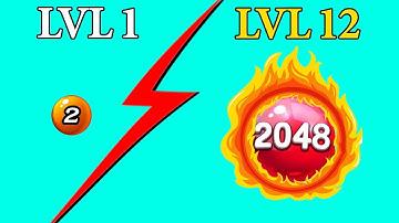 World Record | Roll Merge 3D - 2048 Puzzle || LVL 1-12 || Edge Of Game