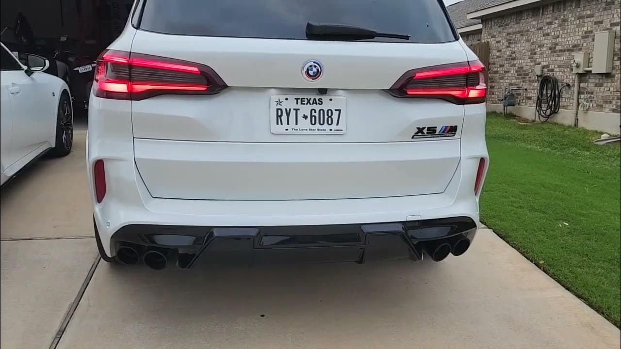 2023 BMW X5M Competition exhaust 3 Resonator delete, and MAD