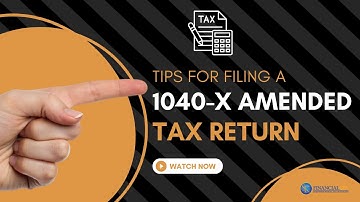 Filing an amended return with Form 1040 X