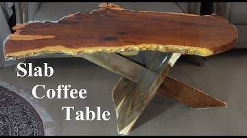 Live Edge Coffee Table(part 2): Making Table Top with Burl of Jujube Wood   #woodworking