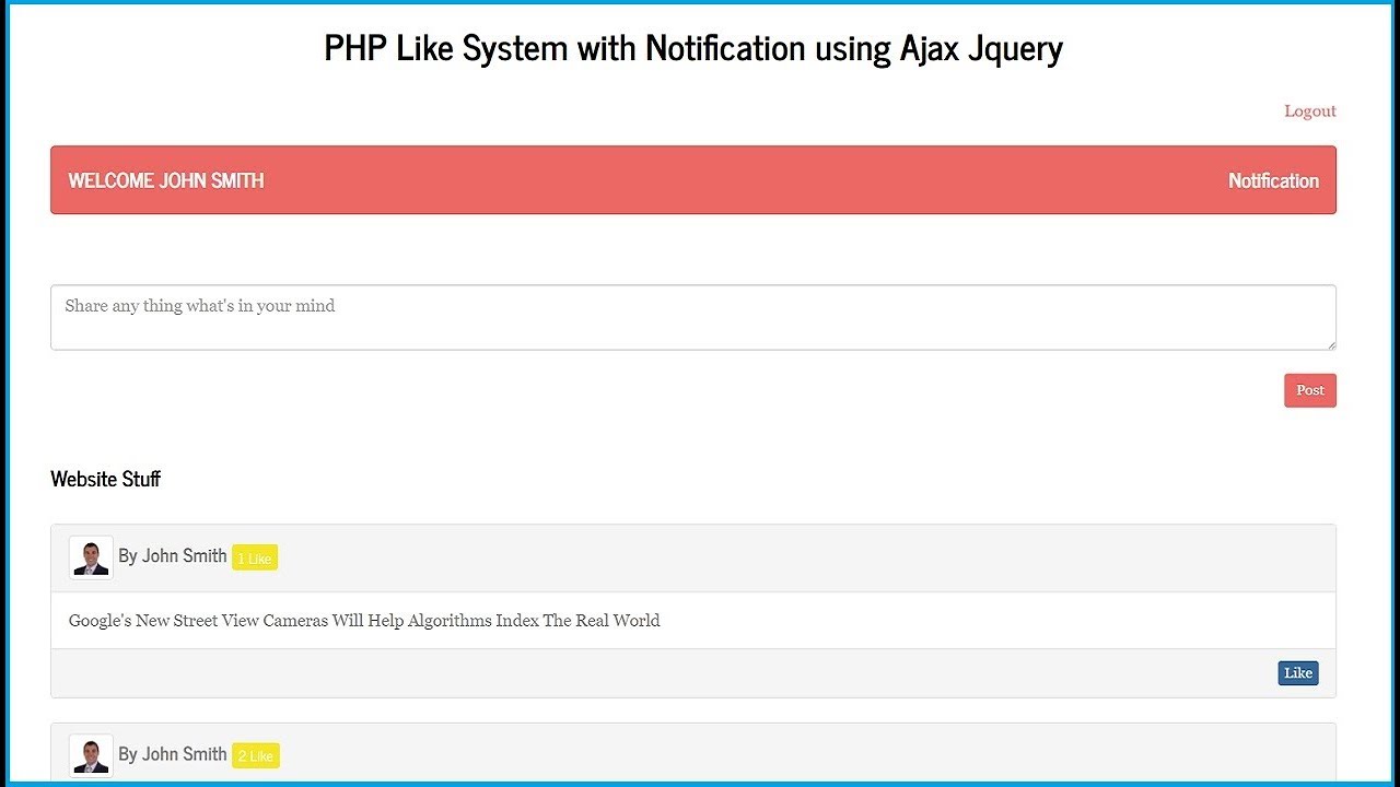 Php system ru. Notification System. Ajax Systems. Ajax JQUERY работа. Like php.