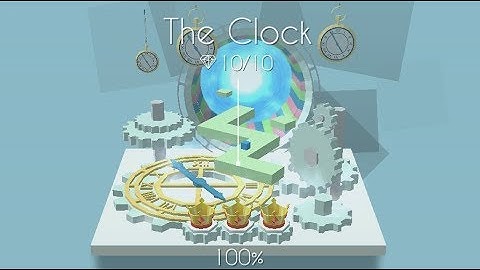 Dancing Line - The Clock | 100% All gems (Widescreen)