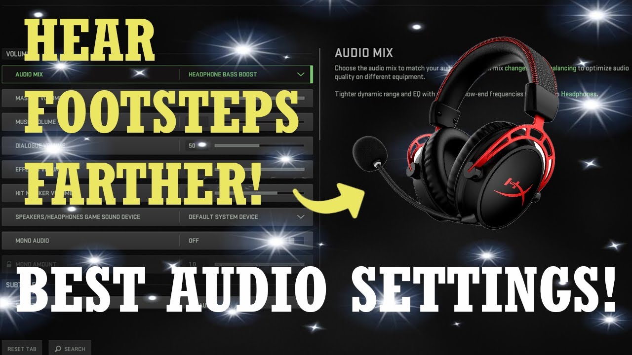 MW2 Best Audio Settings Hear Footsteps Farther! YouTube