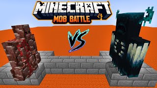 Ancient Debris Golem vs All Minecraft Mobs in minecraft battle - Warden -  Ferrous Wroughtnaut