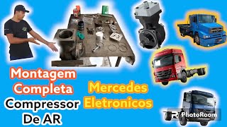 Montagem Completa do  Compressor de AR, Caminhões Eletrônico