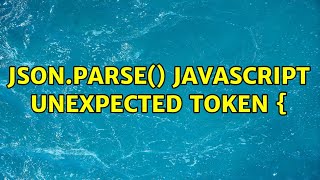 JSON.parse() javascript Unexpected token {