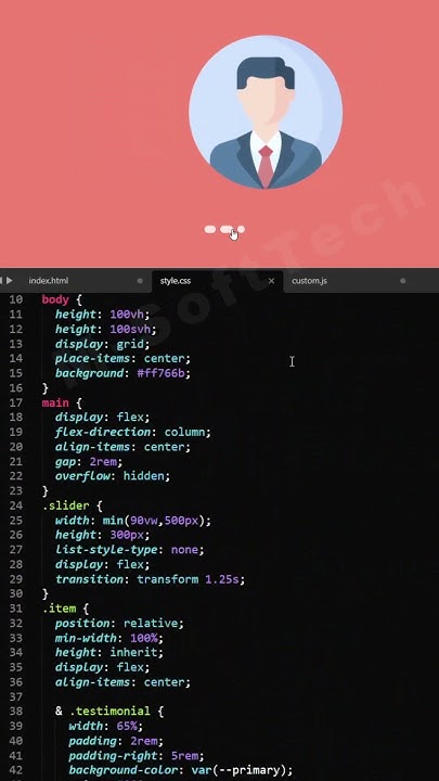 How to Make Responsive Testimonial Slider in HTML CSS & JavaScript ...