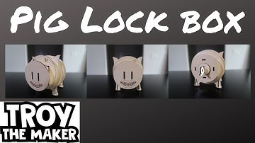 Laser Cut Pig Box with Lock Tail using Glowforge