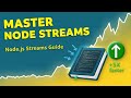 Stop CRASHING Your Server: The Node.js Streams Secret for Handling HUGE Files