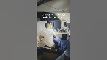 ITA Airways Full Lie Flat Business Class Seat on Airbus A321 neo