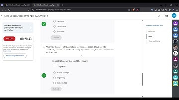 Arcade Trivia  WEEK 4 March 2025 Live | #qwiklabs | #trivia