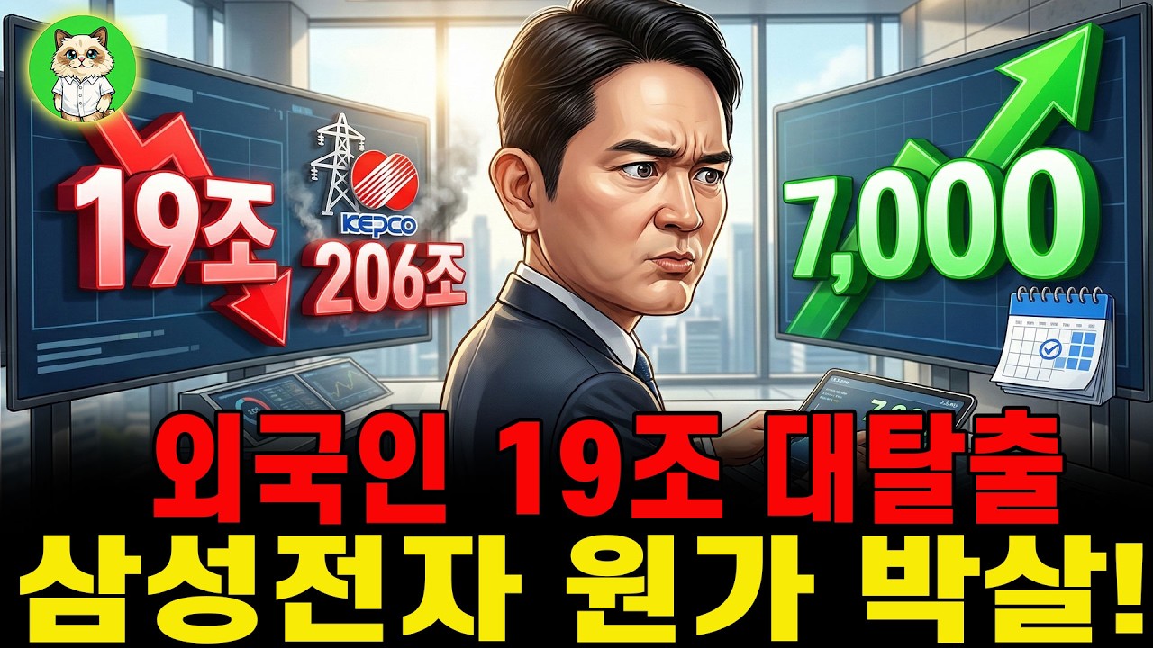 🔥외국인 19조 대탈출, 진짜 이유는 중동이 아니다! 한전 206조 빚더미에 삼성전자 원가 박살. 골드만삭스 7천 포인트 예언,'이 날' 무조건 주워 담으세요 | 실전경제 심층분석