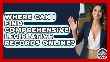 Where Can I Find Comprehensive Legislative Records Online? - Inside the Legislative Branch