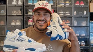 Military Blue Air Jordan 4s Unboxing