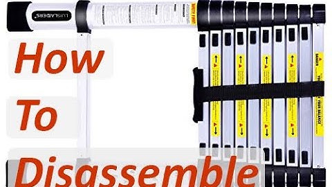 How to disassemble a telescoping ladder