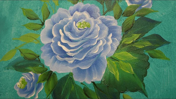 Learn to Paint - How to Paint an ANGLE BRUSH ROSE!...