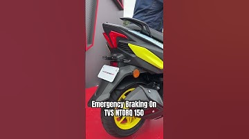🚨Emergency Braking Lights On TVS NTORQ 150!