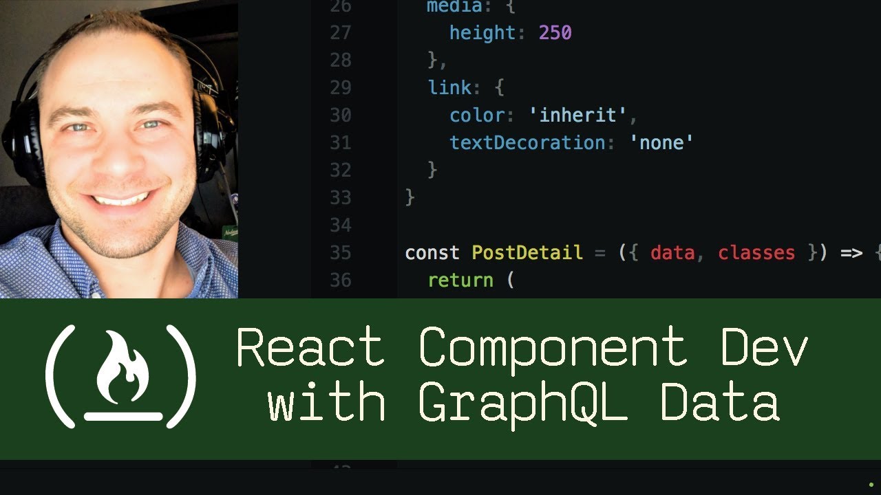 React Component Dev with GraphQL Data (P5D86) - Live Coding with Jesse ...