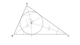 How to draw the Incenter and the Inscribed Circle of a triangle