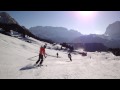 Winterurlaub in Val Gardena Gröden - Pistenabfahrt 2