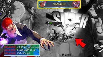 HOW TO CHOU SAVAGE GAMEPLAY 2022 | TOP GLOBAL CHOU BUILD ONESHOT DAMAGE!! - Mobile Legends