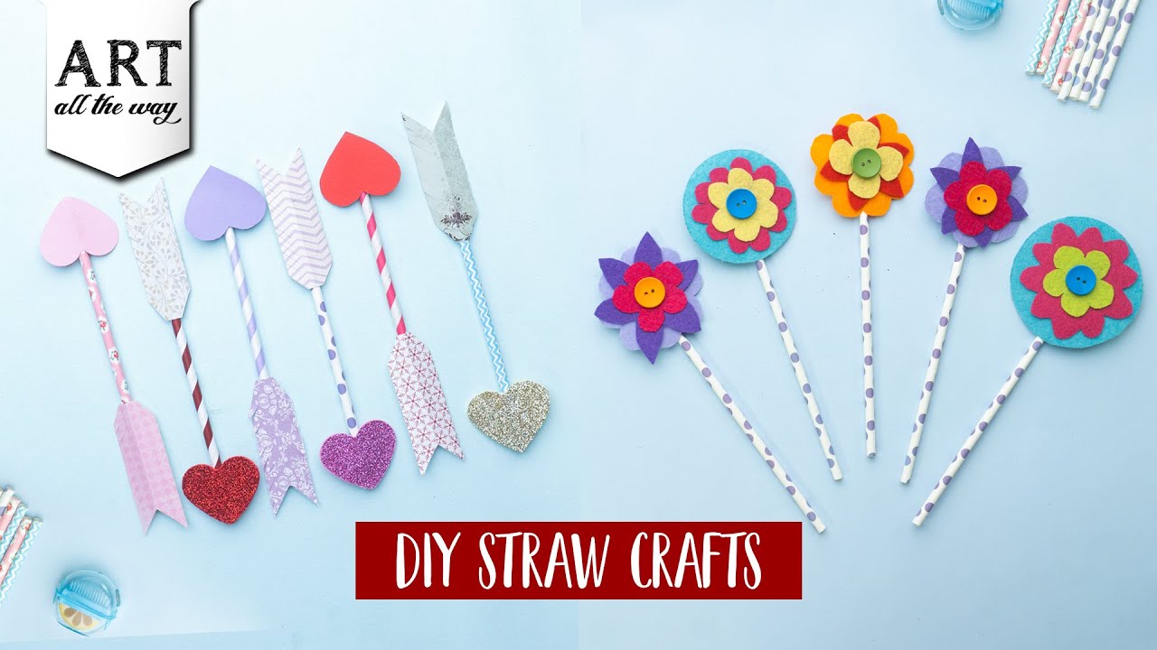 Easy DIY Craft Things You Can Make with Straw, drinking straw, craft, Super Cool Drinking Straws Crafts for Kids :), By Kids Art & Craft