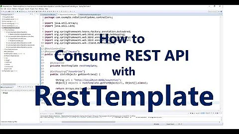 How to Consume Rest Web Service Using RestTemplate