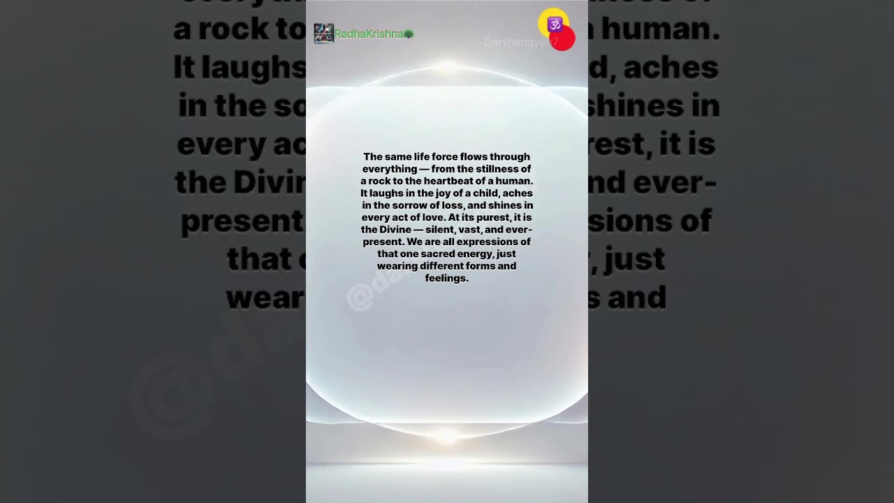 One Energy, Infinite Forms. One Soul, Many Stories..